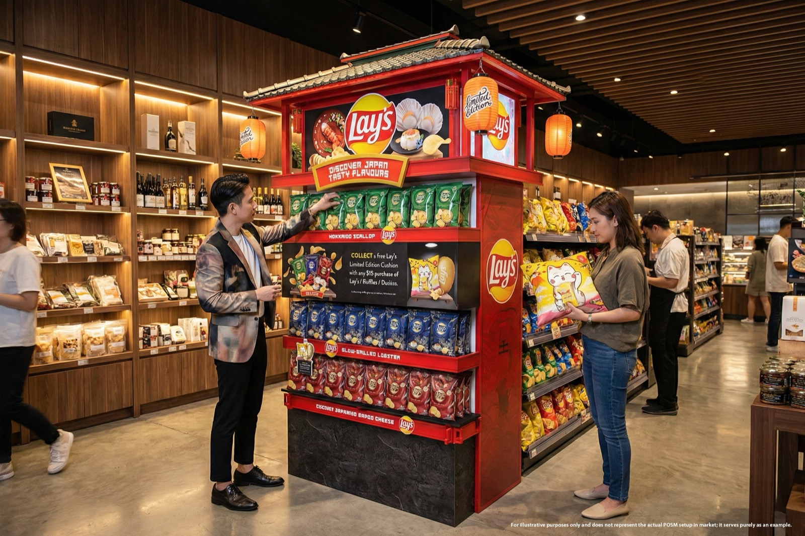 Lays Japanese Flavours POSM Display