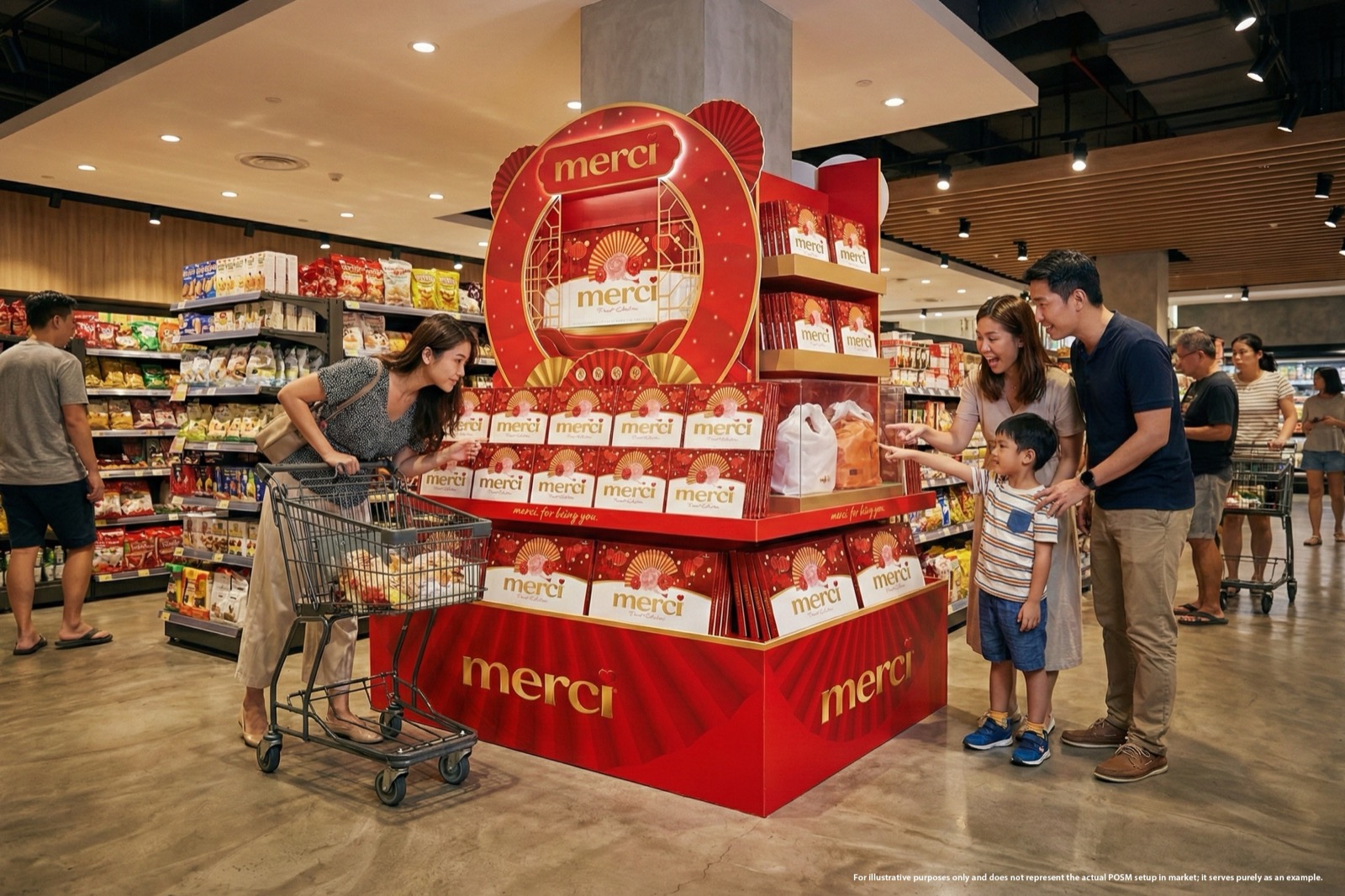 Merci Chocolates In-Store Display