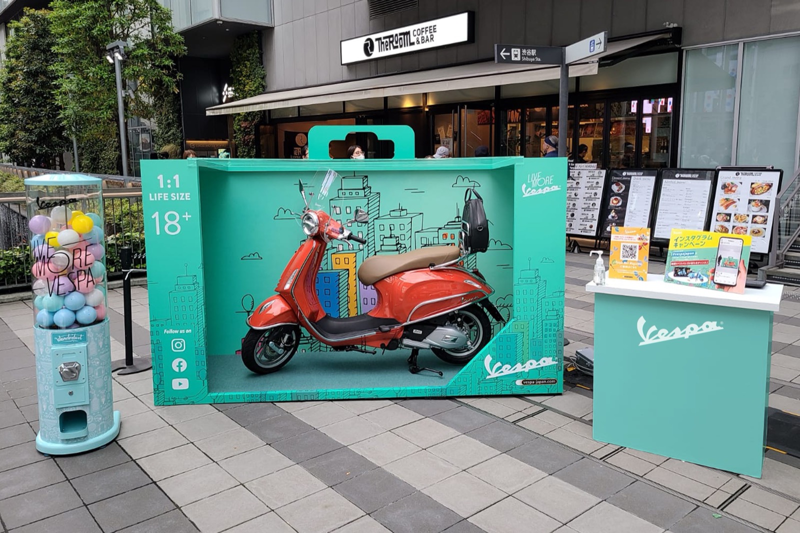 Vespa Toy Box Activation Shibuya Launch