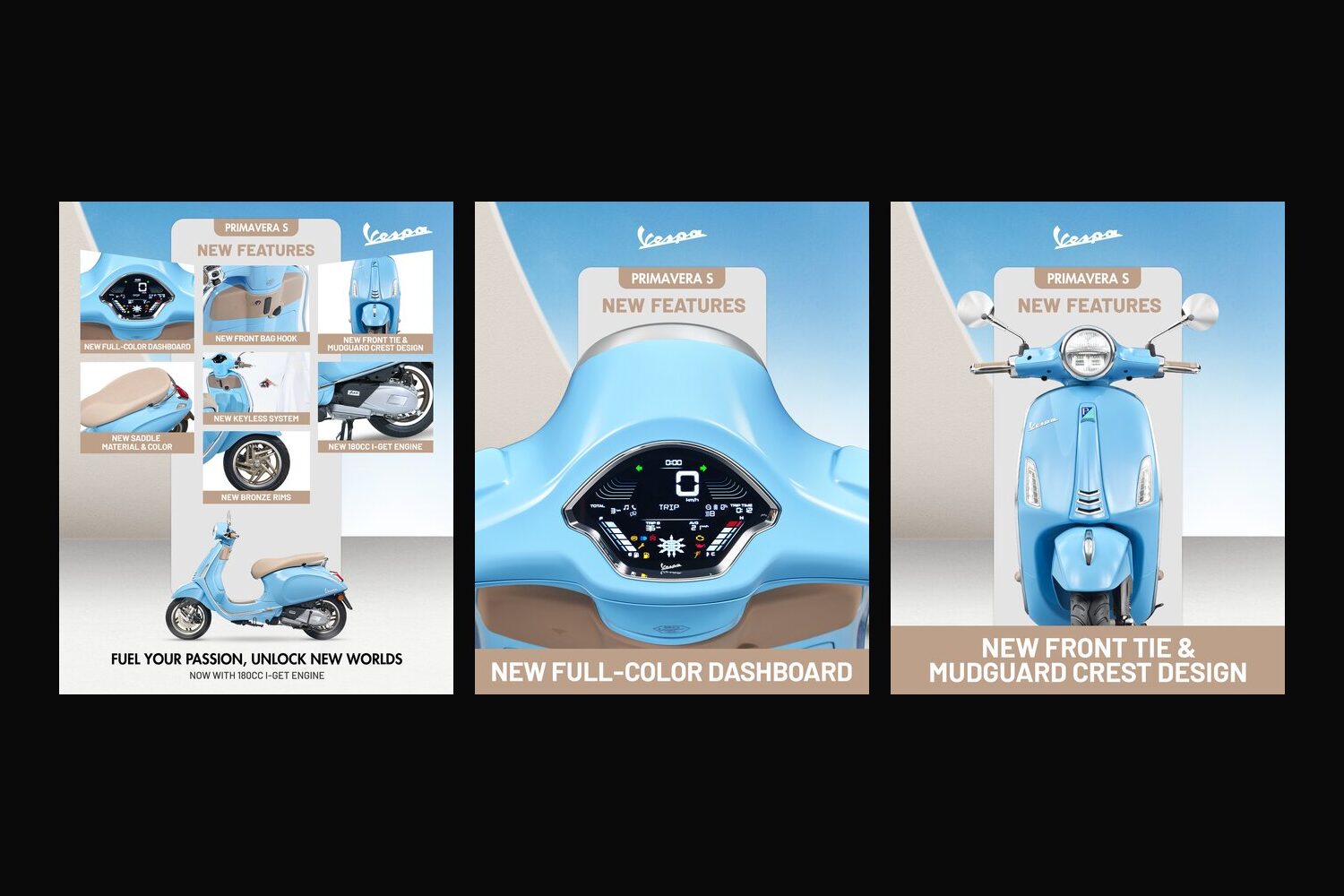 Vespa Primavera S 180cc social launch content