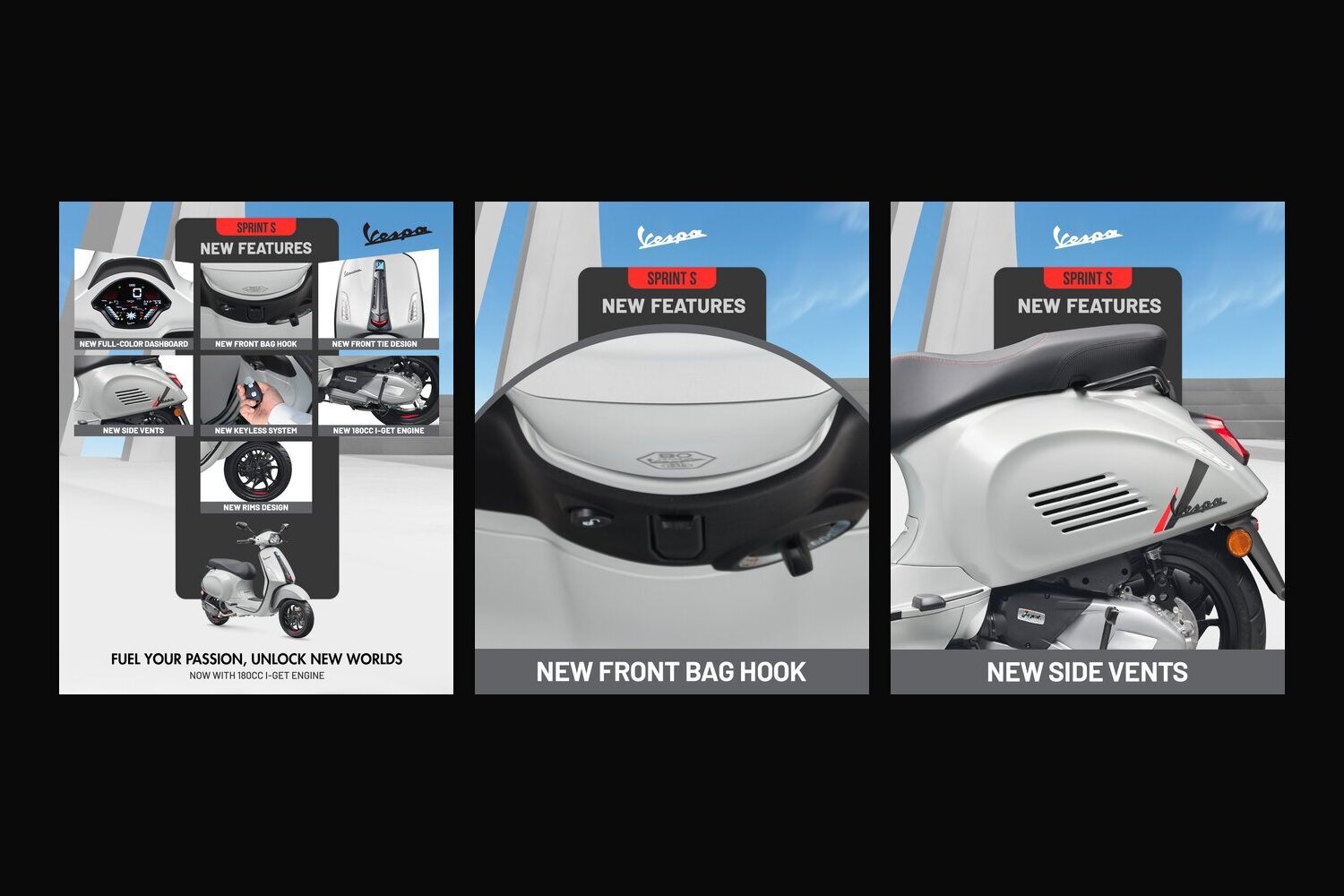 Vespa Sprint S 180cc social launch content